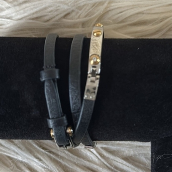 Henri Bendel Triple Wrap leather bracelet/ Gorgeous - Picture 3 of 4